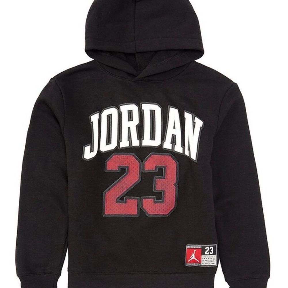 Jordan Big Boys Long Sleeve Jordan Fleece Pullover Hoodie